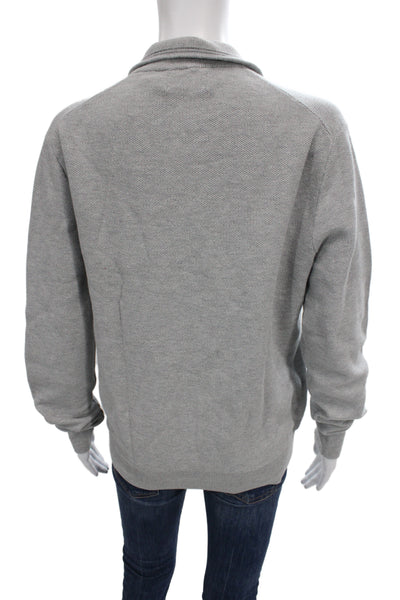 Polo Ralph Lauren Unisex Gray Zip Mock Neck Hoodie Size M