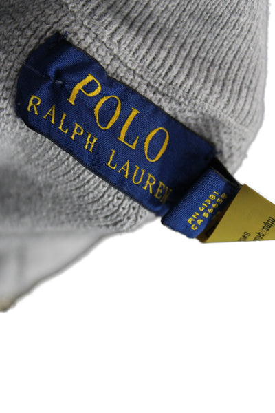 Polo Ralph Lauren Unisex Gray Zip Mock Neck Hoodie Size M