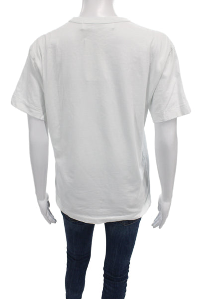 Play Comme Des Garcons Womens Short Sleeve T-Shirt White Size M