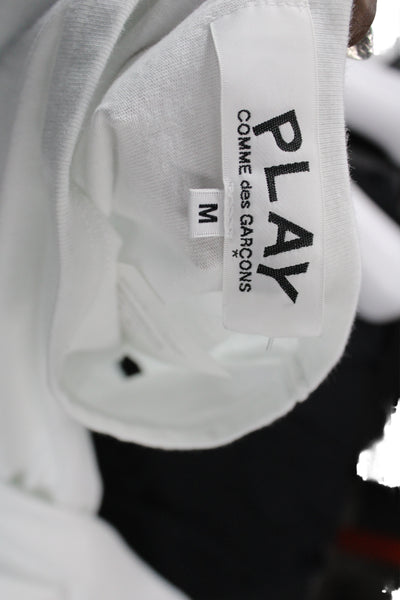 Play Comme Des Garcons Womens Short Sleeve T-Shirt White Size M