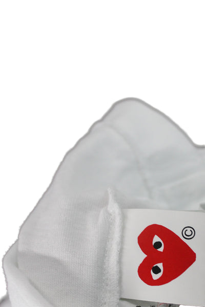 Play Comme Des Garcons Womens Short Sleeve T-Shirt White Size M