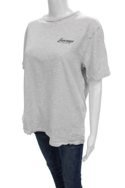 Aime Leon Dore Mens Gray Graphic Cotton Crew Neck Short Sleeve T-Shirt Size M