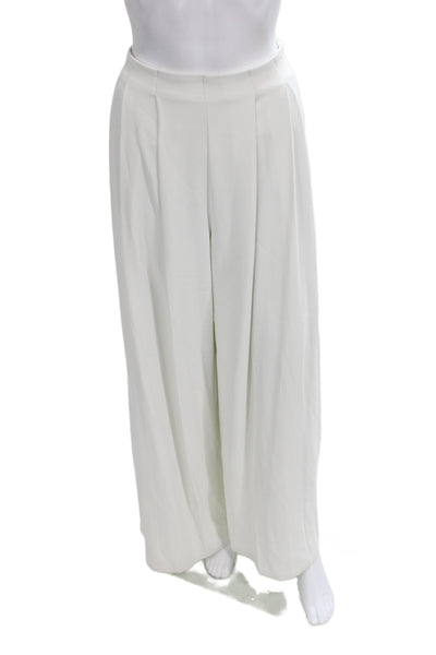 L'Agence Womens White Dress Pants Zip Closure 31 Inseam Size 4