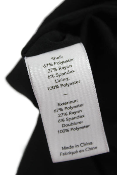 Likely Womens Bodycon Mini Dress Black Square Neck Sleeveless Size 4