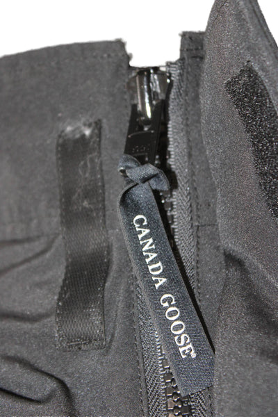 Canada Goose Mens Parka Black High Neck Drawstring Size XL