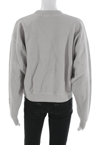 Madhappy Unisex Pullover Sweatshirt Gray 100% Cotton Long Sleeve Size S