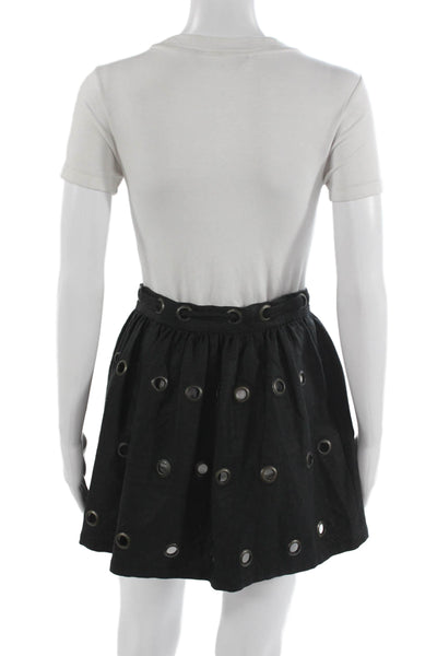 Opening Ceremony Women Black A-Line Mini Skirt Size XS
