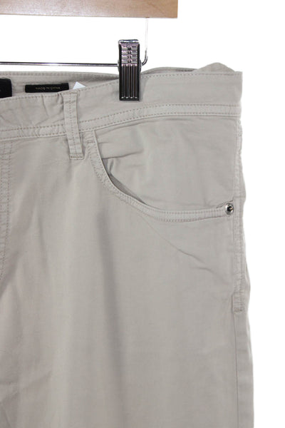 Massimo Dutti Mens Beige Chinos 98% Cotton 2% Elastane Size 34