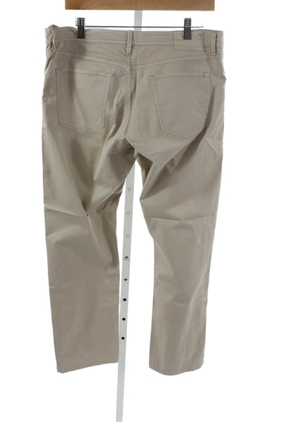 Massimo Dutti Mens Beige Chinos 98% Cotton 2% Elastane Size 34