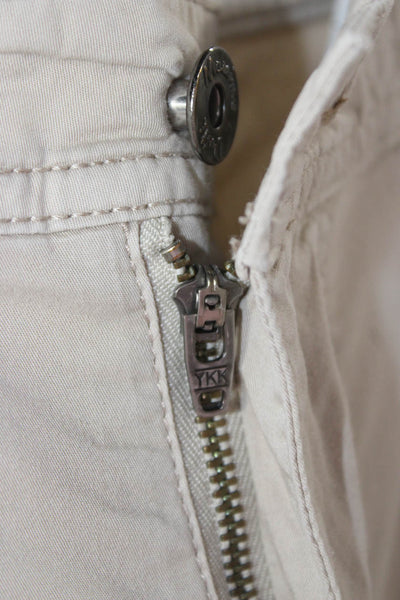 Massimo Dutti Mens Beige Chinos 98% Cotton 2% Elastane Size 34