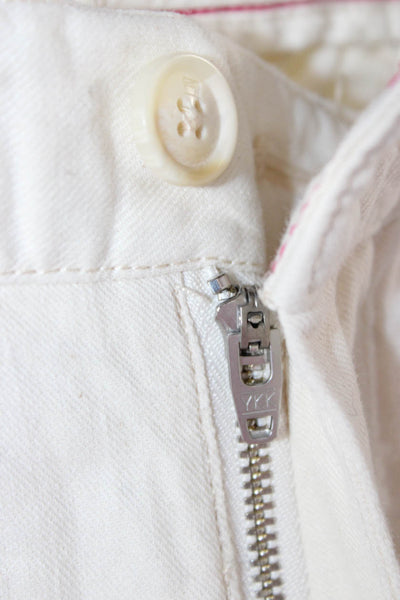 Scotch & Soda Mens White Jogger Pants Drawstring Cotton Linen Size 33