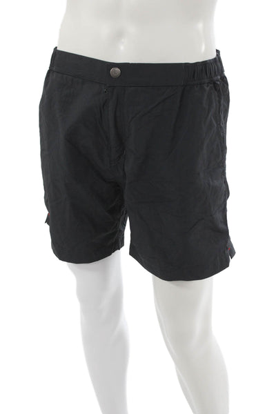 Venroy Mens Zipper Fly Lightweight Swim Trunks Gray White Size 2XL