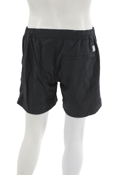 Venroy Mens Zipper Fly Lightweight Swim Trunks Gray White Size 2XL