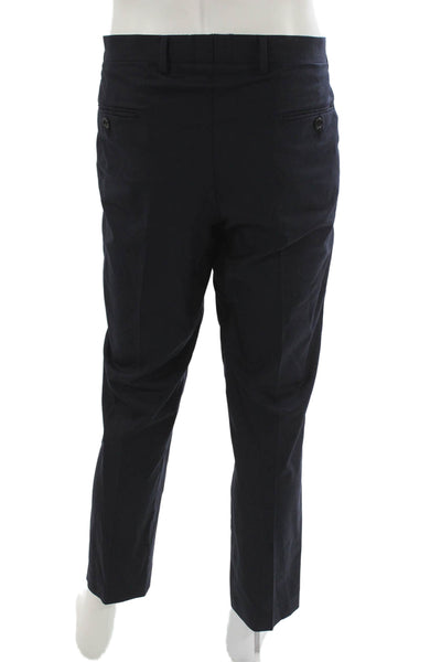 J Crew Men Dark Blue Wool Dress Pants Solid Size 34