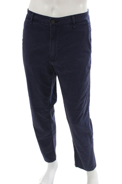 AG Adriano Goldschmied Mens Chino Pants Dark Blue 100% Wool Size 34