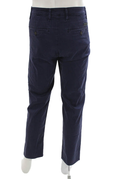 AG Adriano Goldschmied Mens Chino Pants Dark Blue 100% Wool Size 34