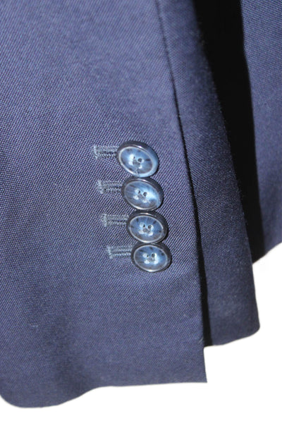Charles Tyrwhitt Mens Dark Blue Wool 2 Piece Suit Jacket Button Size 38