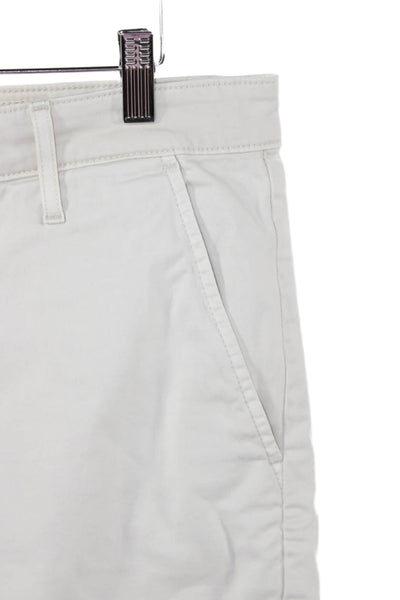 AG Adriano Goldschmied Mens Chino Shorts White Size 34