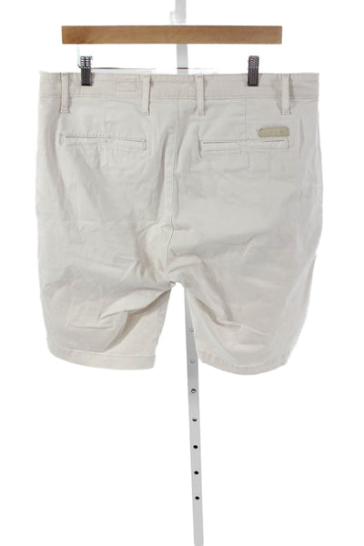 AG Adriano Goldschmied Mens Chino Shorts White Size 34