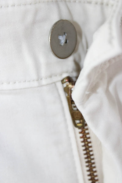 AG Adriano Goldschmied Mens Chino Shorts White Size 34
