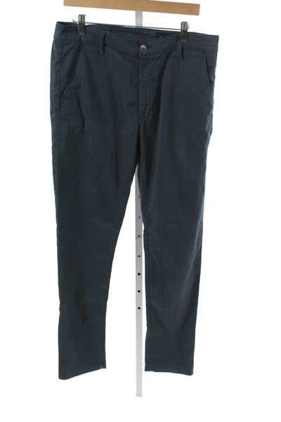 AG Adriano Goldschmied Mens Chinos Dark Gray Button Size 34
