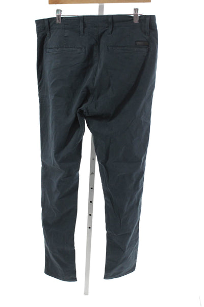 AG Adriano Goldschmied Mens Chinos Dark Gray Button Size 34