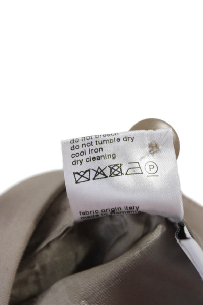 Akris Punto Women Ankle Dress Pants Beige 95% Cotton 5% Elastane Size 2