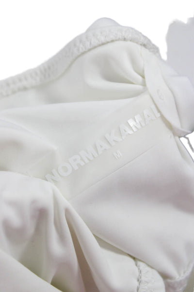 Norma Kamali Womens Sleeveless White Modal Cotton Tank Top Size M