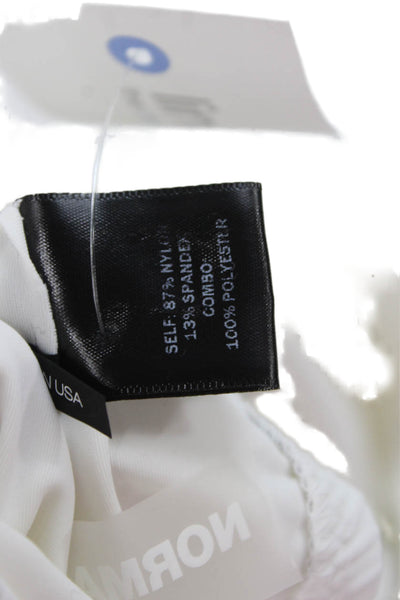 Norma Kamali Womens Sleeveless White Modal Cotton Tank Top Size M