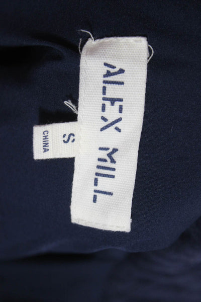 Alex Mill Womens Dark Blue Collared Button Jacket Long Sleeve Size S