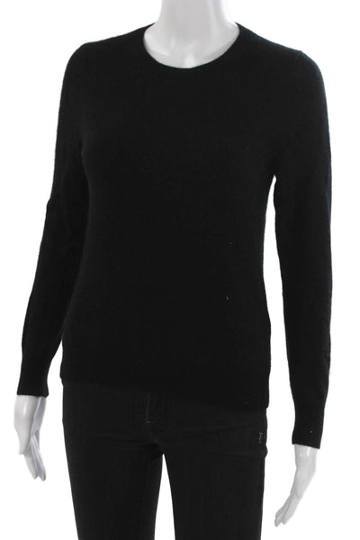 Quince Women Cashmere Pullover Sweater Black Crewneck Size S