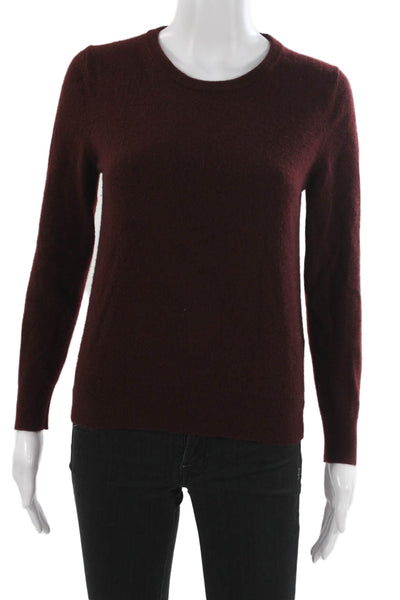 Quince Unisex Brown Mongolian Cashmere Crew Neck Pullover Size S