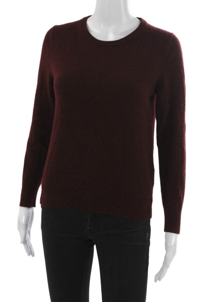 Quince Unisex Brown Mongolian Cashmere Crew Neck Pullover Size S