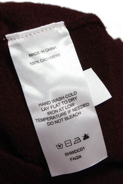 Quince Unisex Brown Mongolian Cashmere Crew Neck Pullover Size S