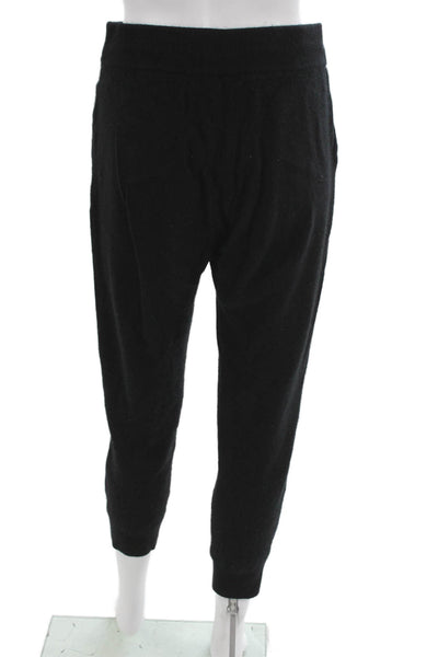 Quince Womens Cashmere Jogger Sweatpants Black Drawstring Size S