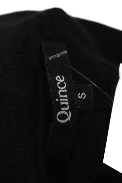 Quince Womens Cashmere Jogger Sweatpants Black Drawstring Size S