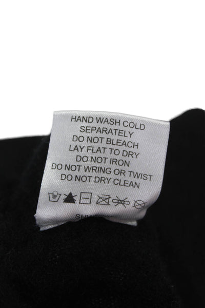Quince Womens Cashmere Jogger Sweatpants Black Drawstring Size S