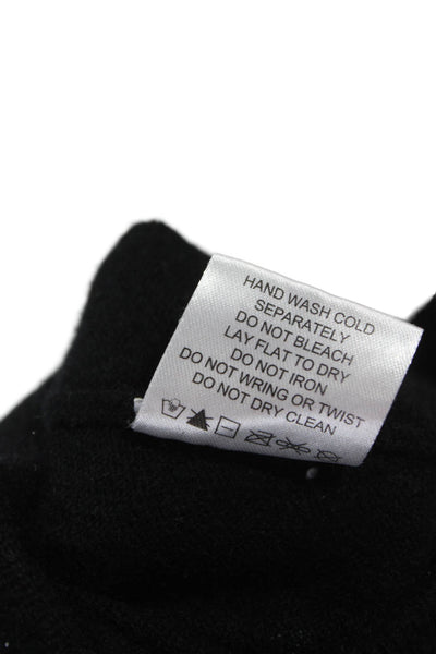 Quince Women Black 100% Cashmere Joggers Drawstring Classic Size 25