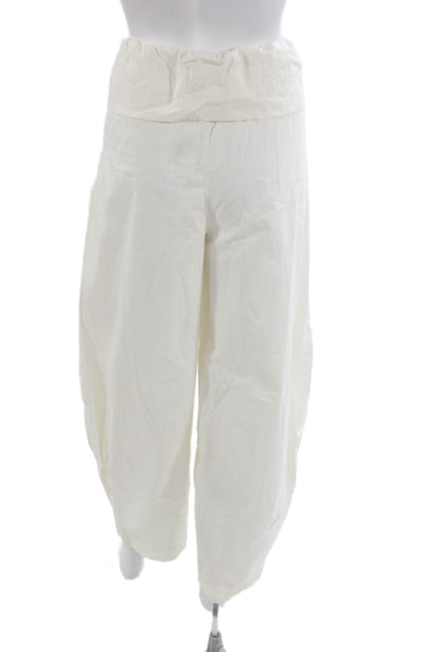 We Wore What Womens Harem Pants White Petite Size S