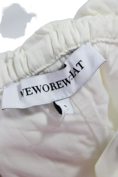 We Wore What Womens Harem Pants White Petite Size S
