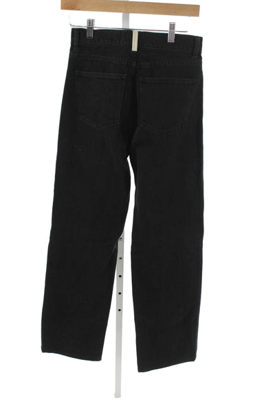 Wandler Unisex Black Straight High Rise Jeans Recycled Cotton Size 25