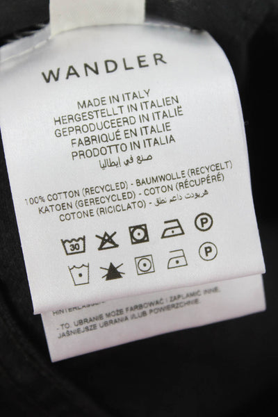 Wandler Unisex Black Straight High Rise Jeans Recycled Cotton Size 25
