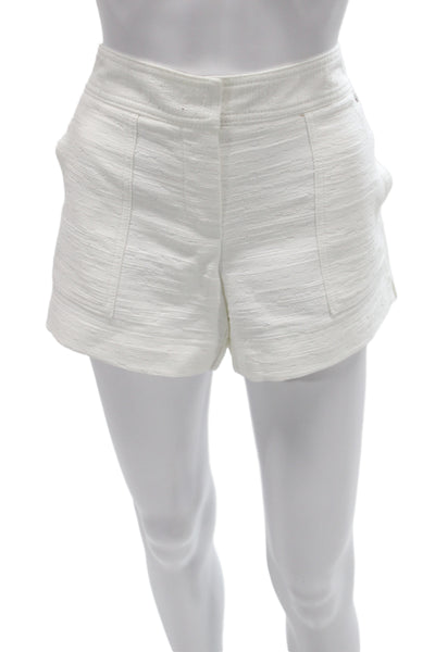 Trina Turk Women Hot Pants White Zip Size 6