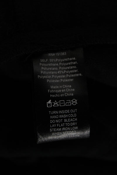 Bailey 44 Women Black Scoop Neck Long Sleeve Basic Blouse Polyurethane Size S
