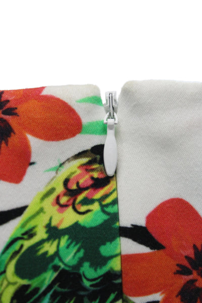 Etcetera Womens Sheath Dress Floral Cotton Sleeveless Knee Size 6