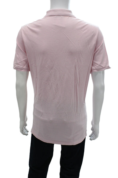 Polo Ralph Lauren Mens Pink Cotton Short Sleeve Collared Polo Size L