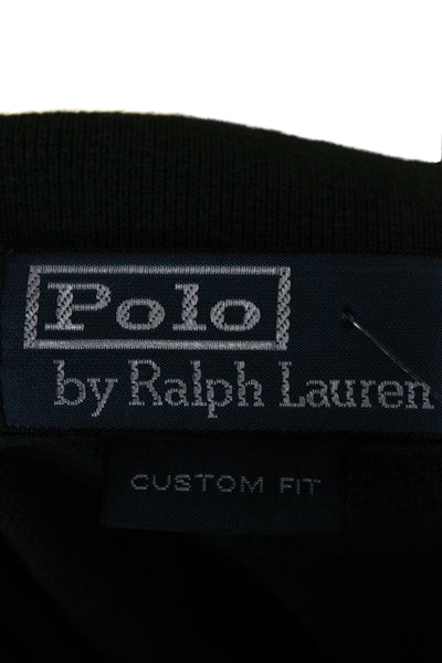 Polo Ralph Lauren Men Green Cotton Short Sleeve Classic Polo Shirt Size M