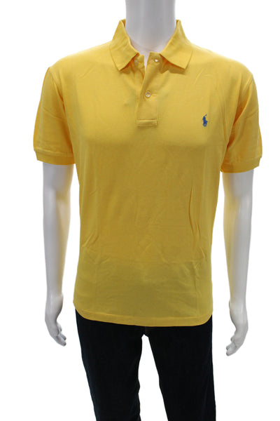 Polo Ralph Lauren Mens Collared Short Sleeve Polo Yellow Cotton Size M