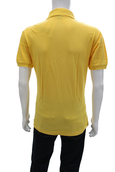 Polo Ralph Lauren Mens Collared Short Sleeve Polo Yellow Cotton Size M
