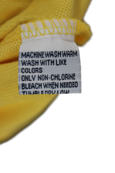 Polo Ralph Lauren Mens Collared Short Sleeve Polo Yellow Cotton Size M
